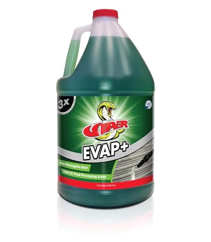 Fast-Shipping Refrigeration Technologies Viper Evap+ Evaporator Coil Cleaner & Deodorizer 1 Gal RT350G Green 128 fl oz (1)
