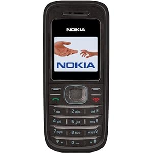 Nokia 1208 monoblock dual-band GSM zwart
