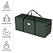 Rolling Christmas Tree Storage Bag - Waterproof Bag for 9-Foot Tree or Christmas Decor - Nylon Handles and 3 Rollerblade Wheels by Elf Stor (Green)