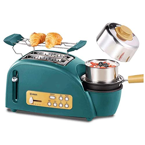 NXYJD Frühstück Toaster, Schnell Ei Bagel und Muffin Breite Schlitz Toaster mit Herausnehmbare Krümelschublade…