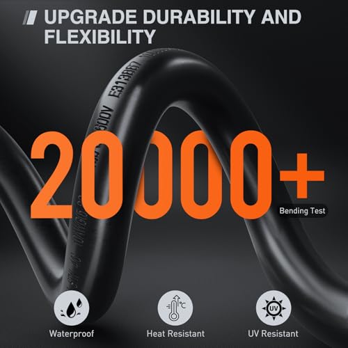 Image of Nilight 50 Amp 25FT RV Locking Extension Cord with Adapter 30Amp to 50Amp 250V Heavy Duty 6 /3+8 /1 Gauge Pure Copper STW Wire ETL Listed 4 Prong 14-50P CS6364&SS2-50R Cable Suit for Campers Caravan