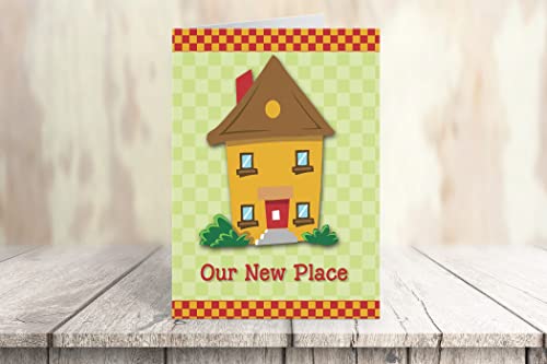 Image of Stonehouse Collection | Customized Our New Place Note Card | 24 Personalized Boxed Cards & Envelopes | Moving Cards (Personalization)