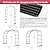 Thickened Tube Garden Arch Trellis - 4.6ft Wide x 7.9ft High or 7.6ft Wide x 6.4ft High - Garden Trellis for Climbing Plants, Stable Garden Arbor, Wedding Arch Decorations, Birthday Party Decoration