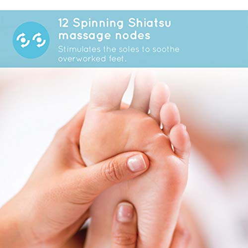Homedics Masseur de Pied Dual Shiatsu – Masseur Pied Shiatsu Pression Profonde 12 Têtes de Massage Rotatives, Muscles Tendus, Circulation Sanguine, Traitement Des Pieds À Froid – Noir Homedics Masseur de Pied Dual Shiatsu – Masseur Pied Shiatsu Pression Profonde 12 Têtes de Massage Rotatives, Muscles Tendus, Circulation Sanguine, Traitement Des Pieds À Froid – Noir