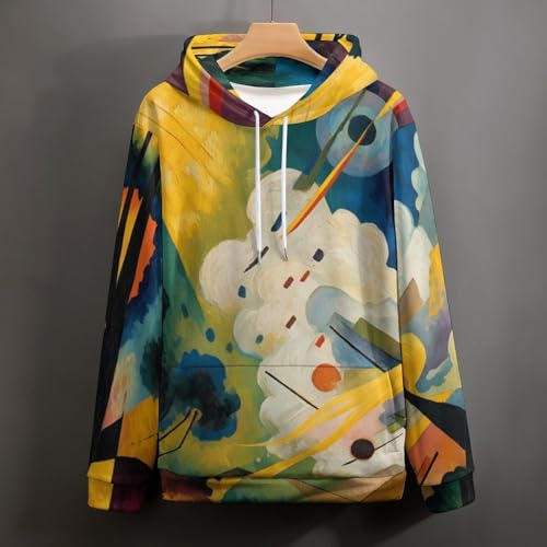 Sweat à capuche ciels abstraits pull d'art médiéval aux finitions soignées