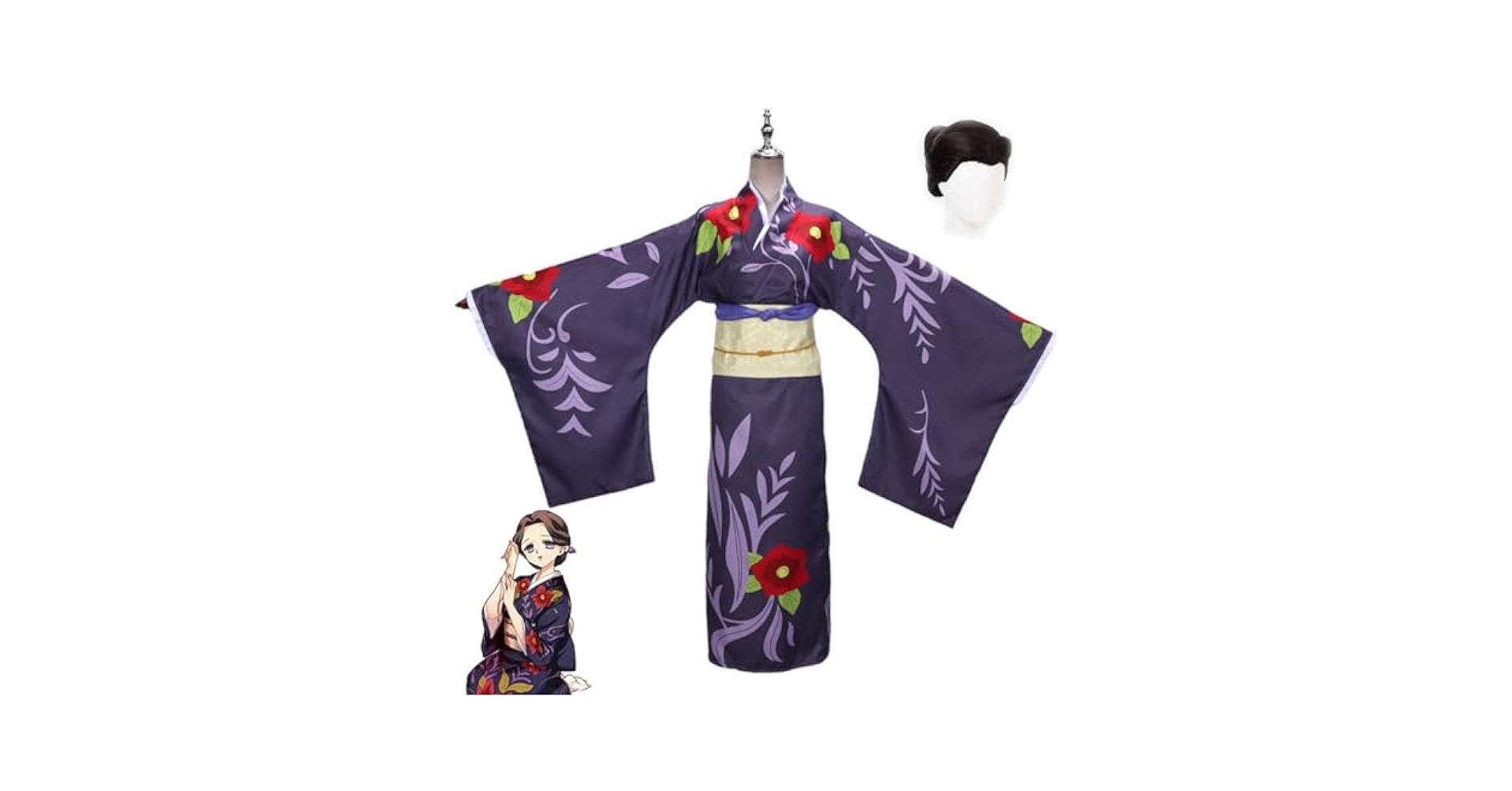 Amazon.co.jp: 鬼滅の刃 珠世 コスプレ衣装 ウィッグ付き たまよ
