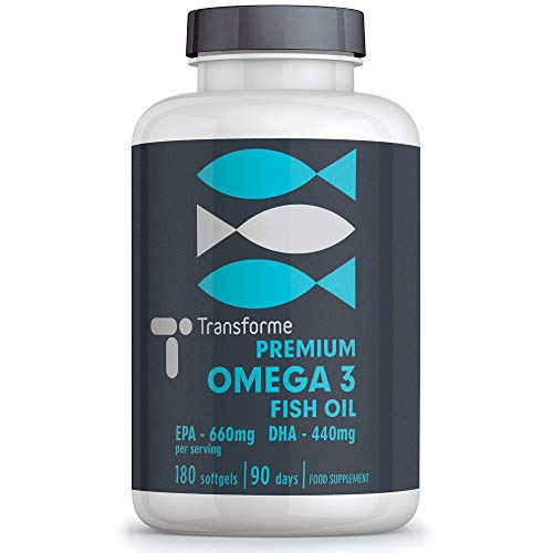 Transforme Omega 3 Fish Oil 2000mg, 2 1000mg Capsules Serving 660...