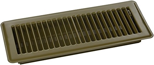 MINTCRAFT FR01-4X12B ProSource Floor Register, 4 in H X 12 in W, Steel, 4