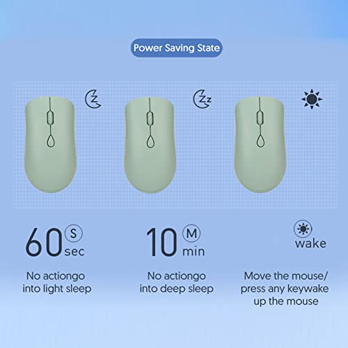 Souris silencieuse rechargeable avec double Bluetooth et clé USB 1600 DPI - 4