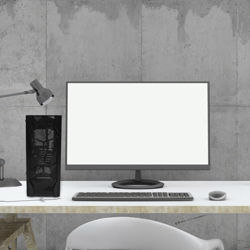 Gabinete de computadora ATX con panel lateral completo y soporte para refrigeración líquida, patrón negro hielo miniatura 7