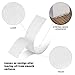 Self Adhesive Hook and Loop Tape Roll 2 Inch White Strong Adhesive Interlocking Tape for Picture and Tools Hanging Pedal Board Fastening 5 Yard