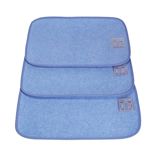 Gemarwel 除湿シート 吸湿 洗える 3枚組 湿センサー付き 湿気取り 調湿 ベビー 45cm丈 30cm幅 除湿マット 防カビ 防ダニ ベビーミニ ベビーベッド ベビーサイズ 押し入れ用 繰り返し 枕の下 ブルー