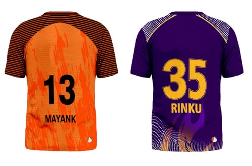 Image of Sports India IPL Cricket Team T Shirt Jersey Combo for (Kid's, Boy's & Mens) L744