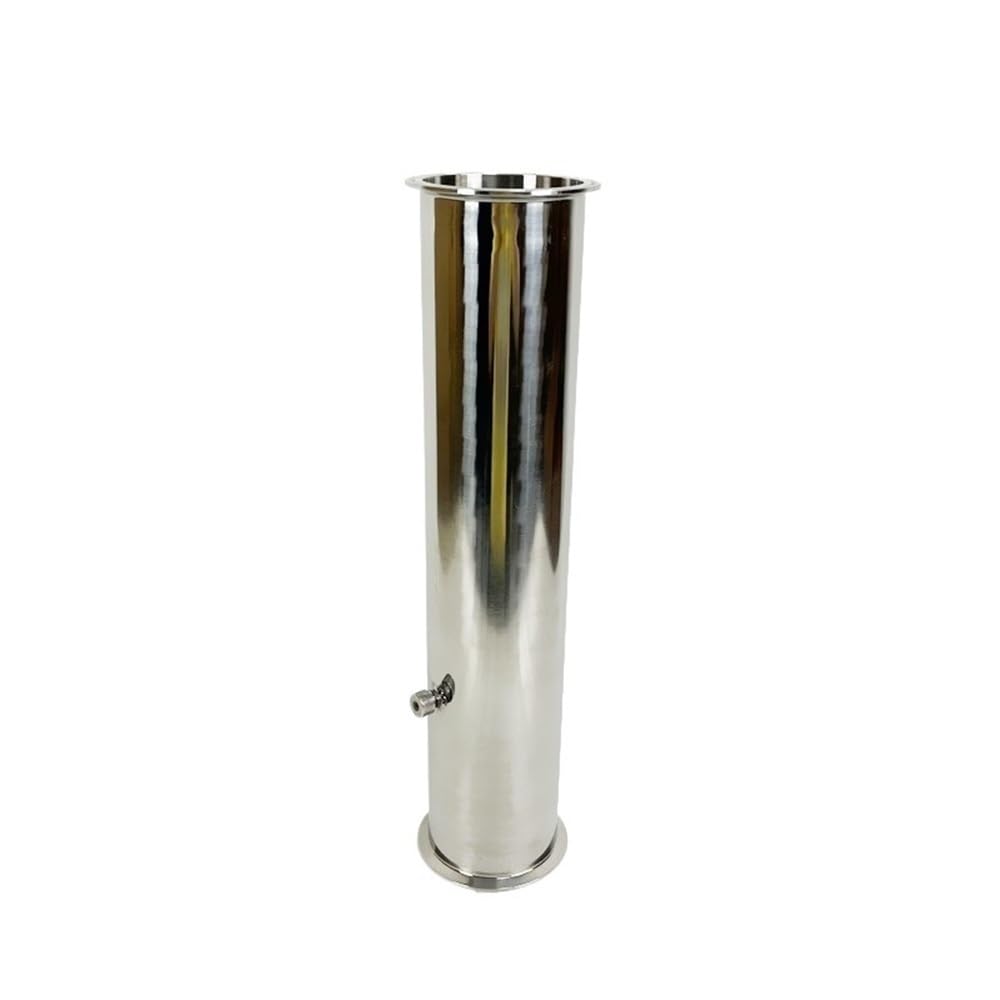 Yjqhody White 304 Fitting Od119mm High-Pressure Seamless Tri-Clamp Pipe 4 Inch 102Mm, Ss304 Stainless With Thermowell Nipple 500Mm(White)