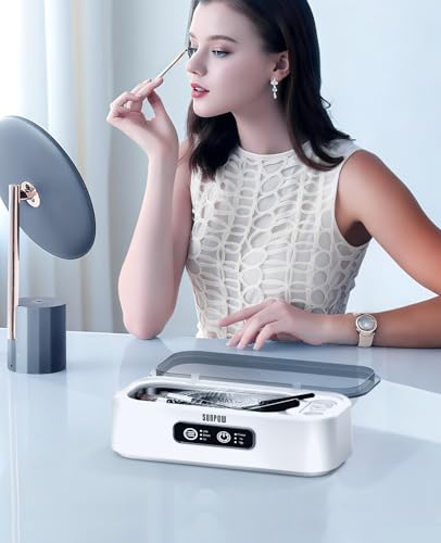 SUNPOW Ultrasonic Jewelry Cleaner Machine– Dual Chambers for Contact Lenses & Jewelry - image 7