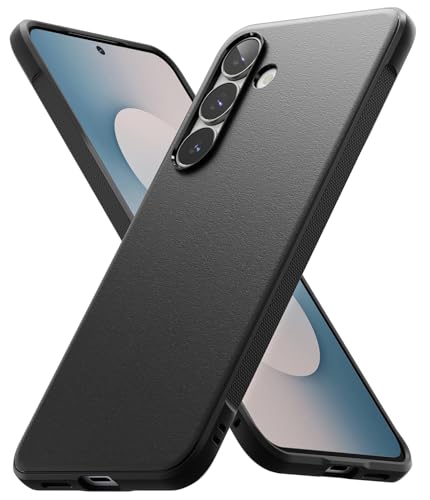 Image of Ringke Onyx for Samsung Galaxy S25 FE Case [Anti-Fingerprint Texture] Ultra Thin Lightweight Shockproof Cover with Non-Slip Side Grip - Black