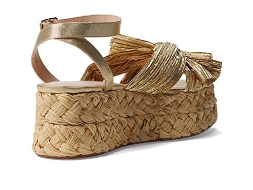 Image of Loeffler Randall Women's Gaby Pleated Bow Braided Espadrilles