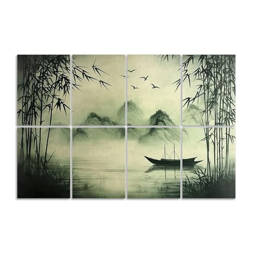 8 Pack Paneles Acústicos Absorbentes de Sonido Decorativos Autoadhesivos 48"x32" miniatura 1
