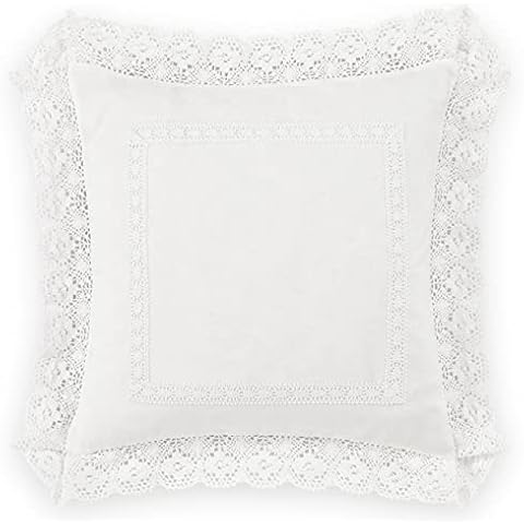 Laura Ashley Home White Throw Pillow Cover