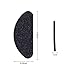 TOUGS 48-Pairs Eyeglass Nose Pads Self Adhesive, Soft Foam Nosepads Non-Slip Silicone Nose Pad Cushion for Glasses, Sunglasses (Black - 48Pairs)
