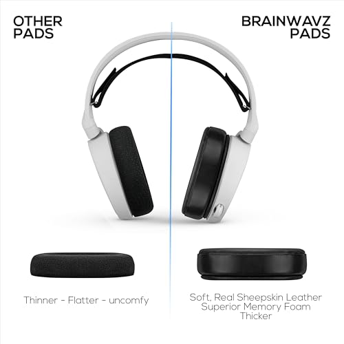 Coussinets en peau de mouton pour éliminer la douleur d'oreille sur Steelseries Arctis