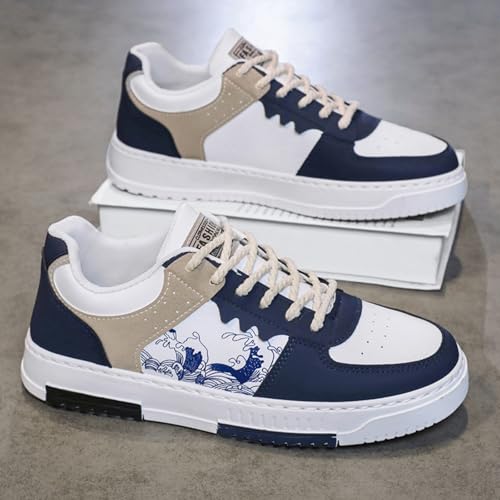 Men's Retro Fashion Low - top Casual Shoes - Niche Design for Spring & Autumn, Trendy Color - Matching, Lace - up for Outdoor, Campus & More3