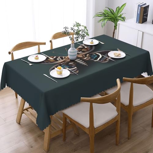 Nappe rectangulaire imprimé mites lavable pour protéger table de repas, buffets et pique-nique - 3