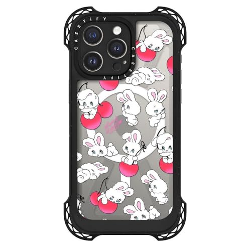CASETiFY �E���g���o�E���X MagSafe�Ή� iPhone 15 Pro Max �P�[�X [MIL�K�i���� (10x MIL-STD-810G) / 10m����̗����������N���A / MagSafe �ɑΉ�] - Cherry Mix - �N���A