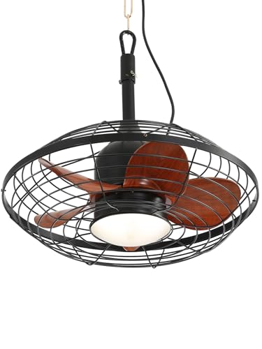 Sofucor 51cm Ventilador de Techo con Luz Impermeable IP65, 6 Velocidades, Mando, Temporizador, Motor DC, LED Silencioso Ventilador Techo con Lampara para Salon