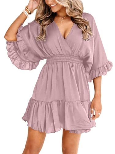 10 Best Bridal Shower Outfits That'll Make You the Star of the Day 9 Aoysky Women's V Neck Casual Mini Dress