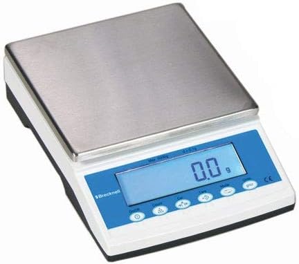 Brecknell 6000 G x 0.1 G Precision Laboratory Balance, LCD Display, Plastic & Stainless Steel, White, Multiple Units, 0.2g Accuracy, 4 lbs Weight, RS-232 Communication