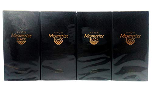 4 x AVON Mesmerize Black for Him Eau de Toilette 100ml - 3.4fl.oz. SET !!