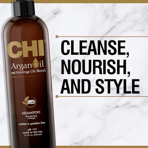 CHI Argan Oil Shampoo, Restores Moisture, 11.5 Oz - image 3