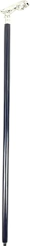 Miniatura 2 de Mango Jaguar con acabado cromado con bastón de madera negra para adultos, hombres, mujeres, mejores artículos de regalo náuticos
