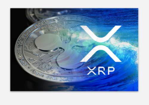 Scoutdoors Crypto-Fosho - XRP Magnet, Ripple Coin Blue Fridge Magnet - 4.65" by 3" Crypto Gear, Perfect for Refrigerator, Home, Garage, Office, Dorm and More!
