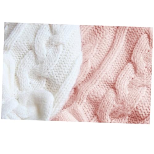 Baby Bow Knitted Beanie Hat for Girls Gentle Wool Knit Cap Warm Infant Winter Hat Cute Bowknot Design for Newborns and Toddlers Pink2