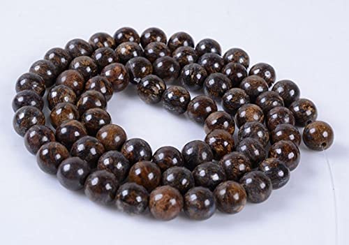 Bronzite round ball beads LKBEADS 6mm pour assembler vos bracelets de méditation