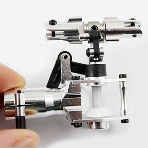 Colore: argento e nero warmshop888 for Tarocchi 450 PRO Metallo Coda Rotore Versione Tubo di Coppia for Trex 450 Elicottero rc Aereo Effettivo ( Color : Silver )