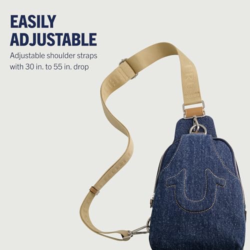 Image of True Religion Women's Sling Bag, Small Travel Backpack with Adjustable Shoulder Crossbody Strap