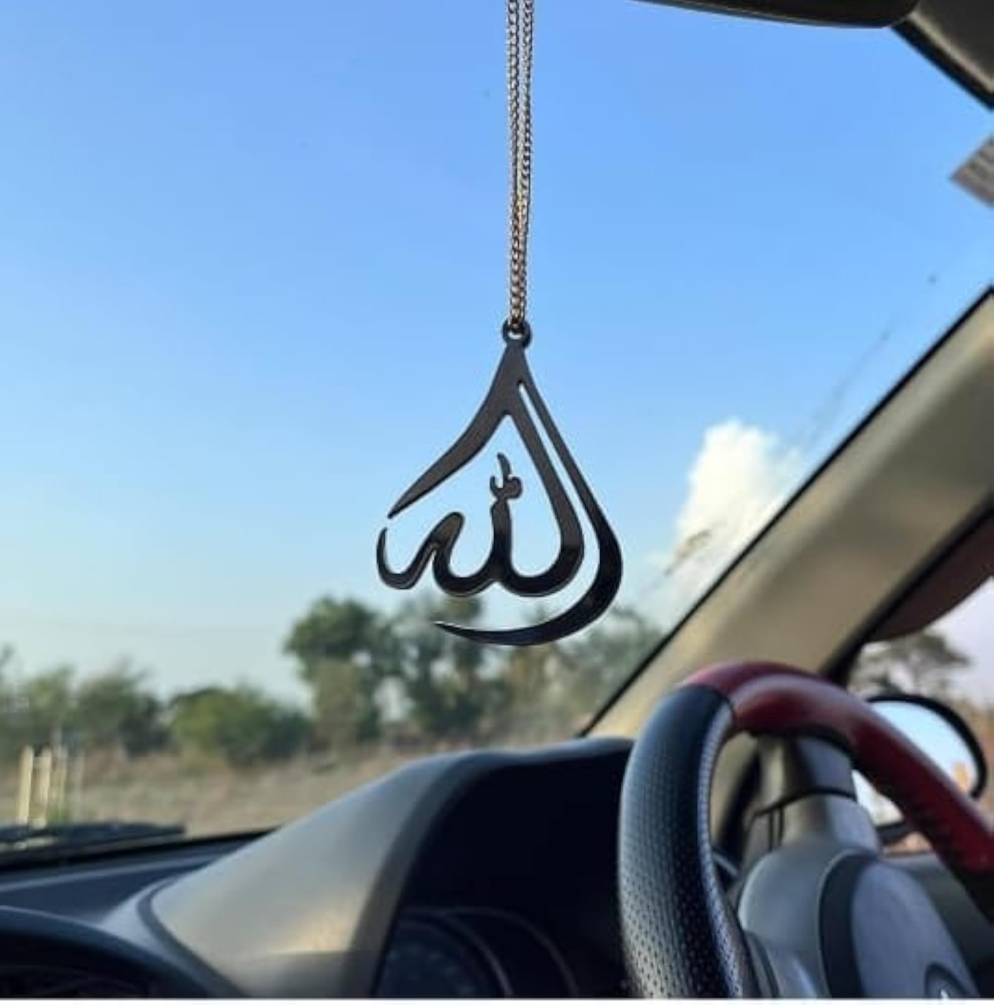 Acrylic Allah Car Mirror Hanging Accessories