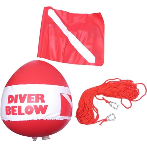 Flotteur de drapeau de plongée avec ensemble de cordes d'apnée - 2