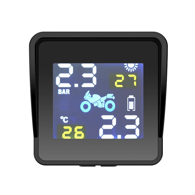 バイク タイヤ空気圧センサー tpms タイヤ空気圧監視システム ソーラー・usb二重給電式 防水 リアルタイム監視 高精度 多機能