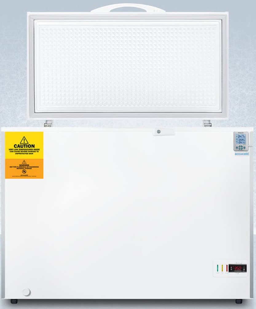 Summit Appliance Vlt104-35ºC Laboratory 10 Cu.Ft. Chest Freezer With Stainless Steel Corner Guards, Nist Calibrated Thermometer, Manual Defrost, Digital Controls With Alarm And Lock, White on Fridge.com - View 6