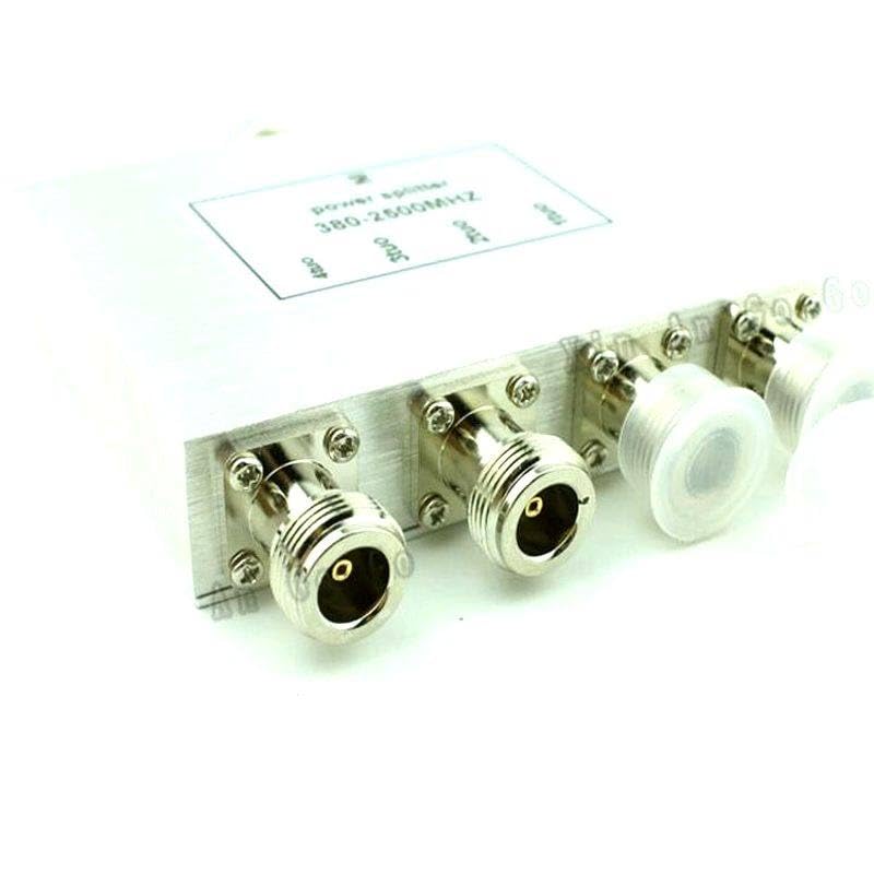 New 4 Way N Power Splitter 380mhz~2500MHz N Female Power Divider Signal Cable Splitter Female Divider