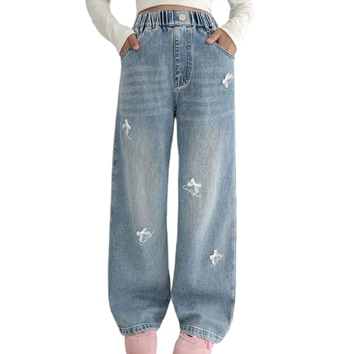 Coupe droite et ample pour ce jean fille qui élimine l'inconfort