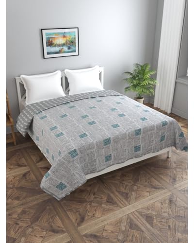 Image of Florida Cotton Double Bed All Season Reversible AC Dohar (Graphite, 220x240 CM)