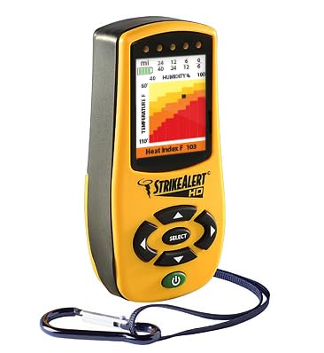Strike Alert HD Field Personal Lightning Detector w/Warmth Stress Monitor