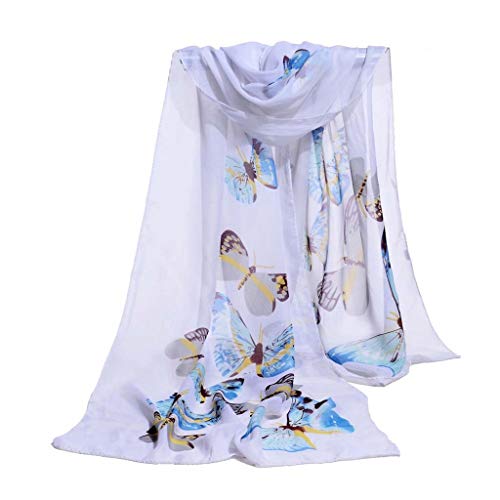 Makang Women's Scarf Women's Fashion Long Soft Wrap Scarf Women's Shawl Scarf Chiffon Spring Designer Scarf (Color : 6)