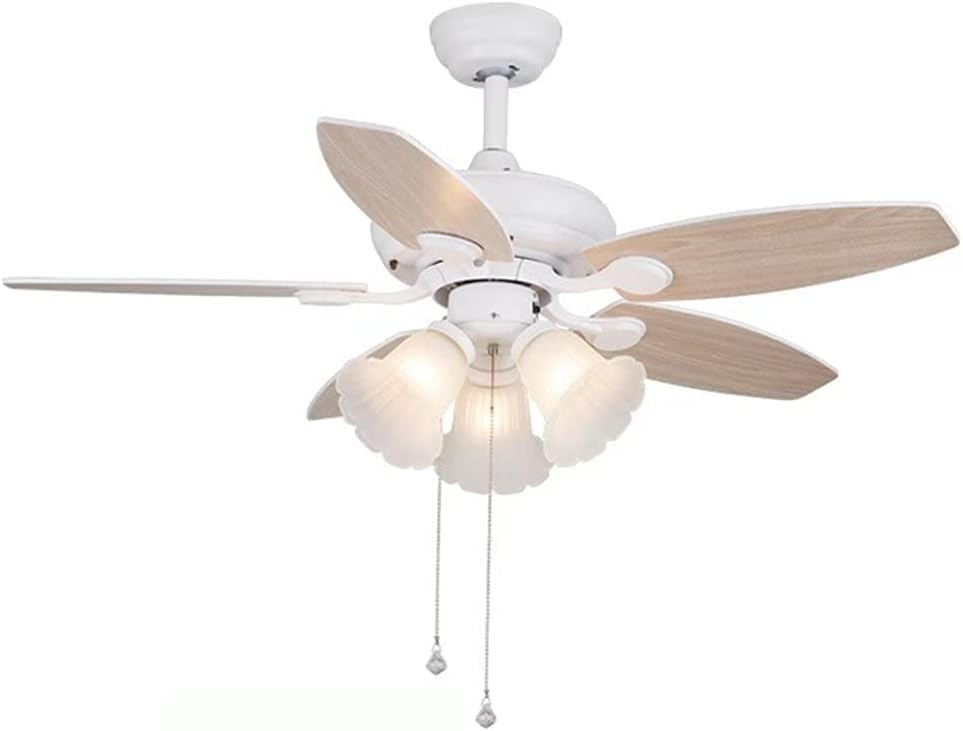 Fan Araña Techo Ventilador Lámpara Minimalista Moderno Moderno Chandelier Sala de estar Restaurante Lámpara Dormitorio Home American Fan Aparador Araña Hoja Fan Aparador Araña Con Cambio de Polea Chan