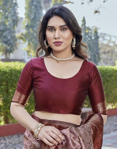 Image of Yashika Women's Banarasi Kanjivaram Art Silk Saree Set with Blouse |saree for Women | Saree | New Sari | Saree